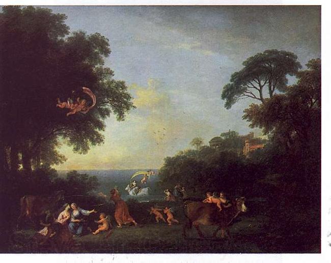 Francesco Zuccarelli Landscape with the Rape of Europa France oil painting art